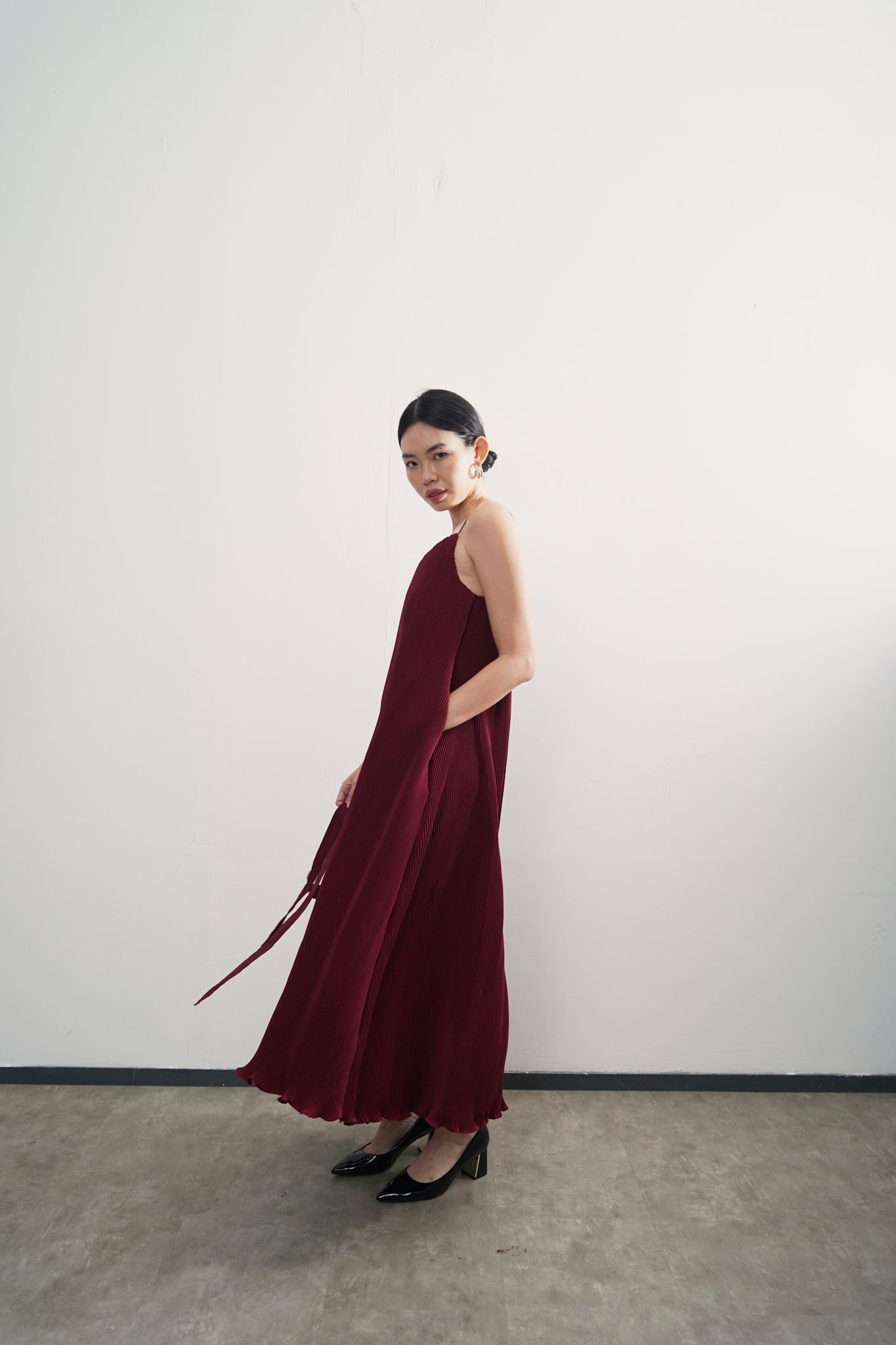 Anya Dress - Maroon