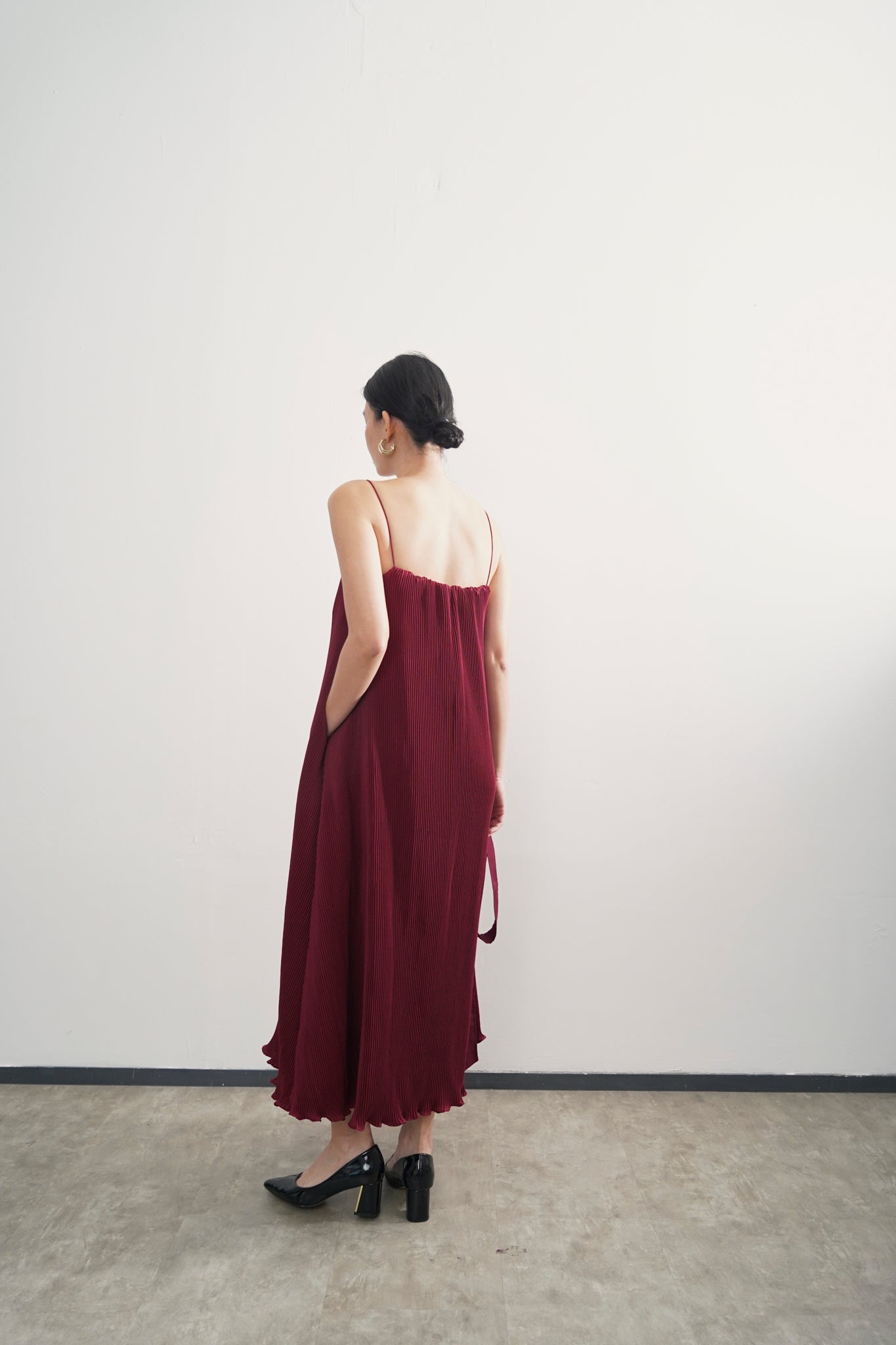 Anya Dress - Maroon