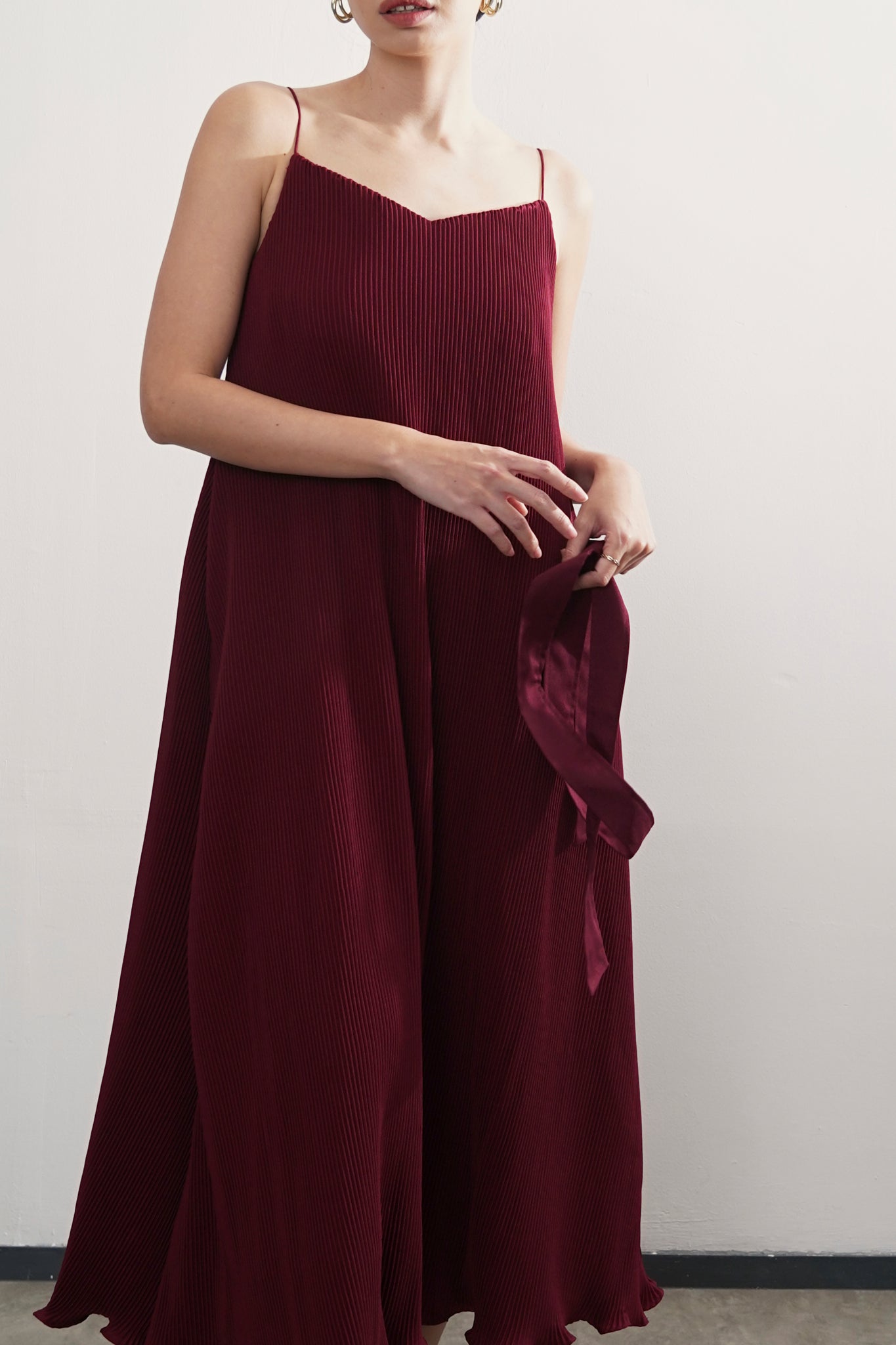 Anya Dress - Maroon