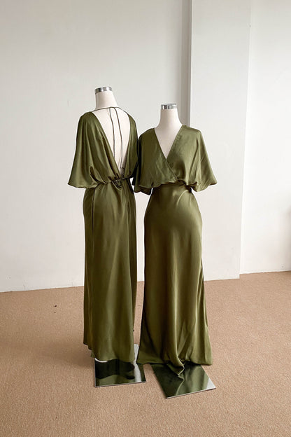 Lily Dress -  Moss Green