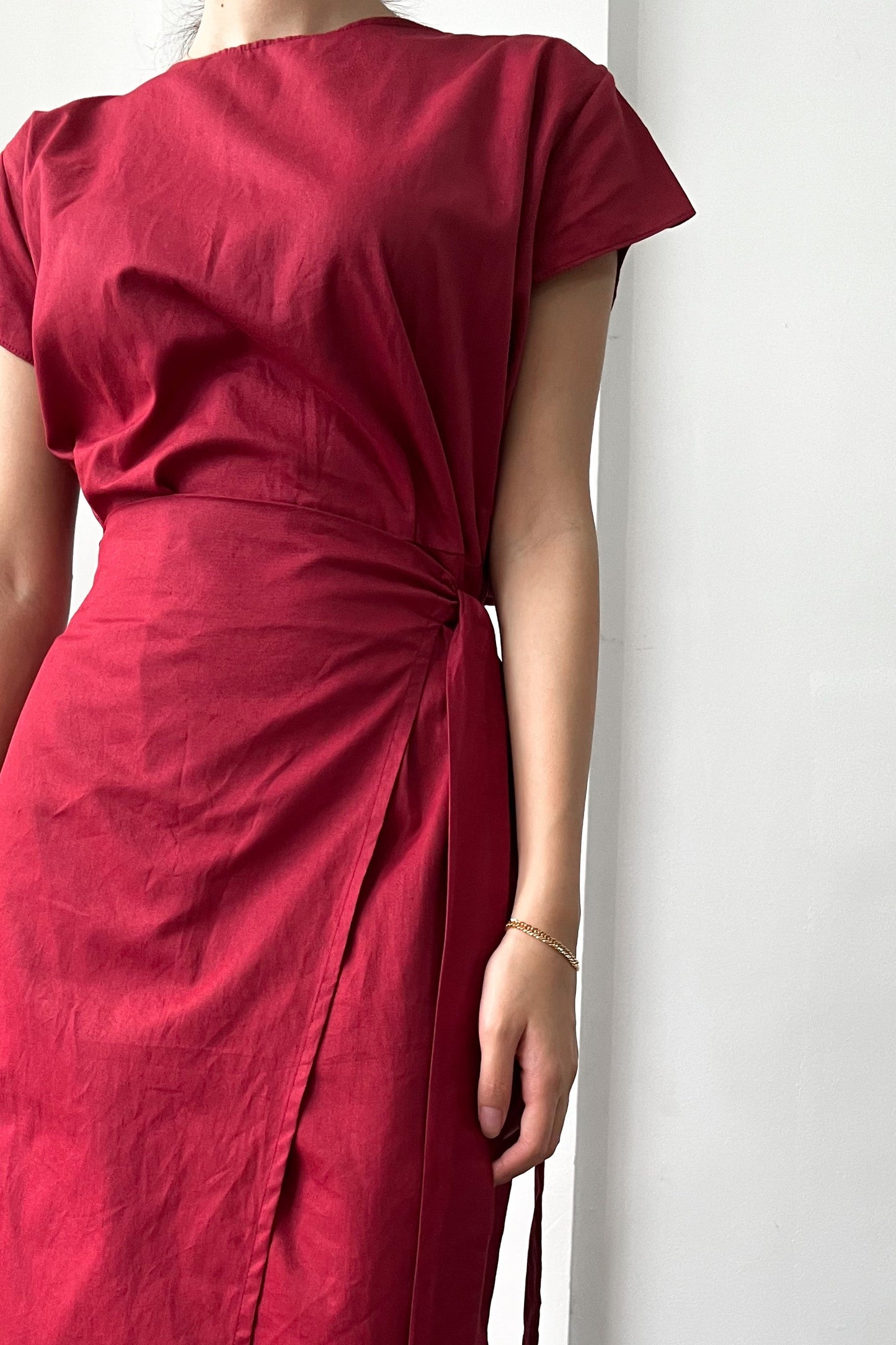 Akina Dress - Maroon