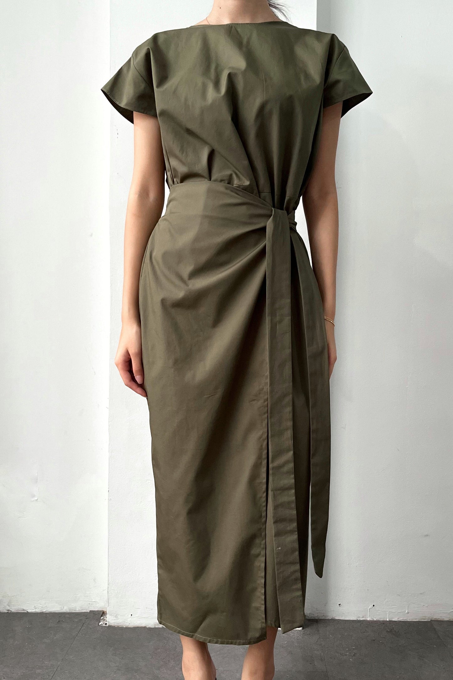 Akina Dress - Moss Green