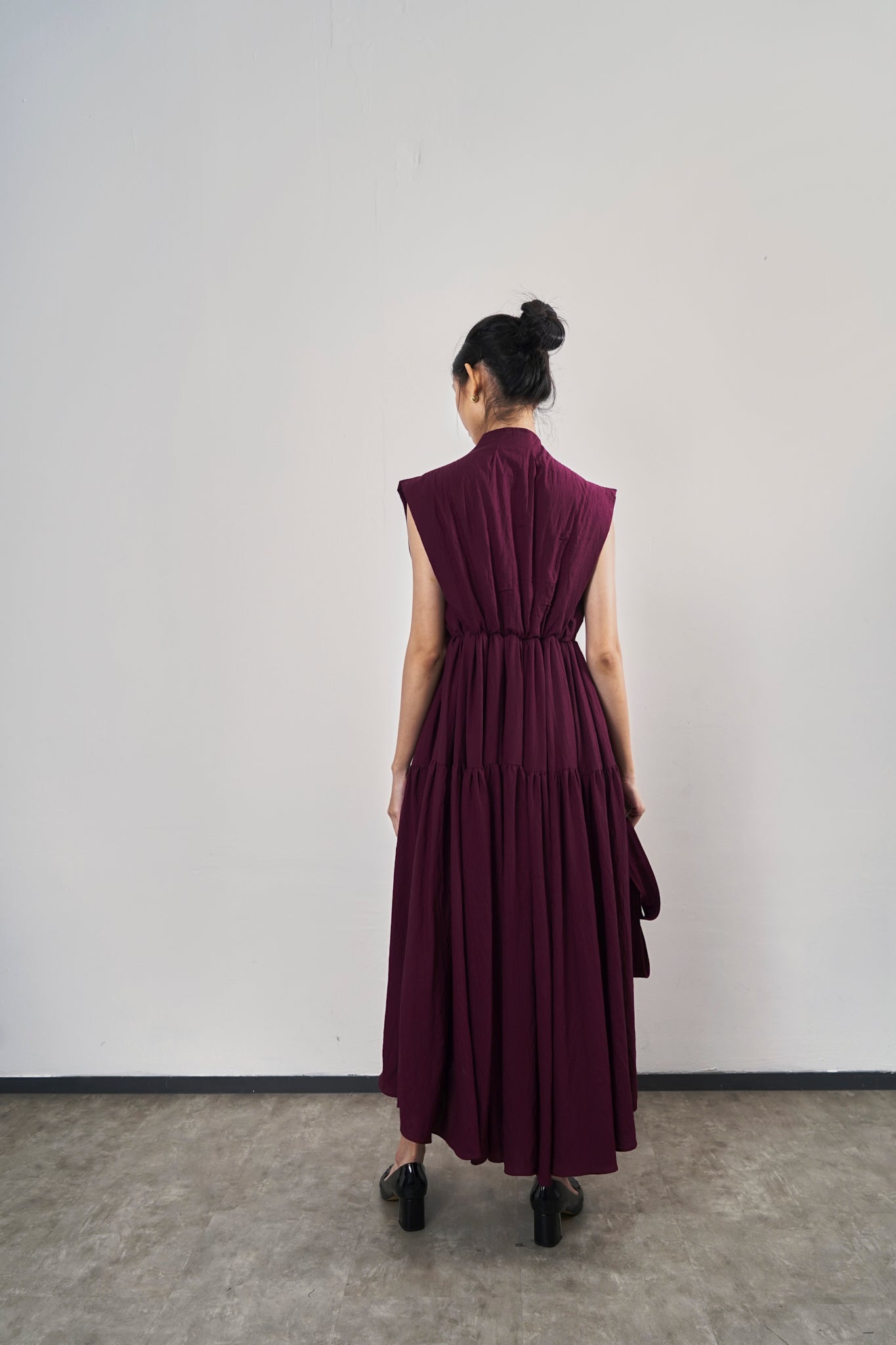 Zhu Dress - Maroon