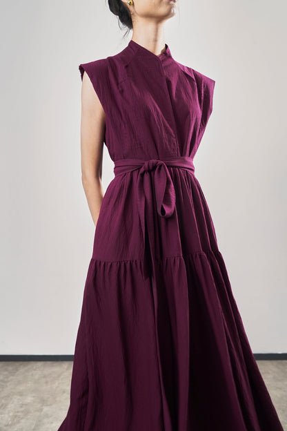 Zhu Dress - Maroon