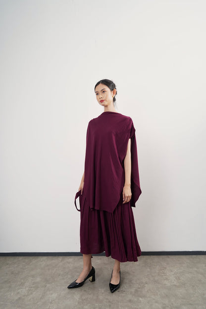 Oza Top - Maroon