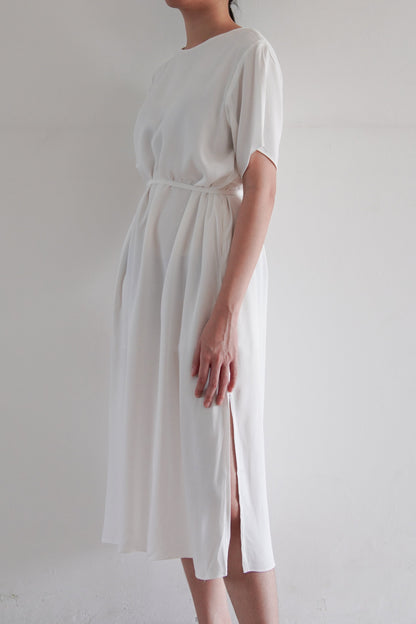 Basic Loose Dress - White