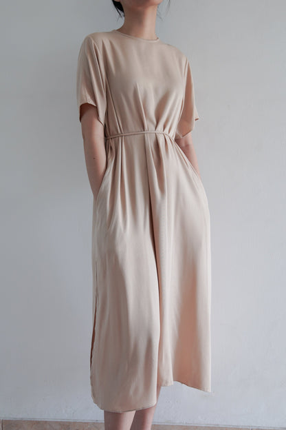 Basic Loose Dress - Cream