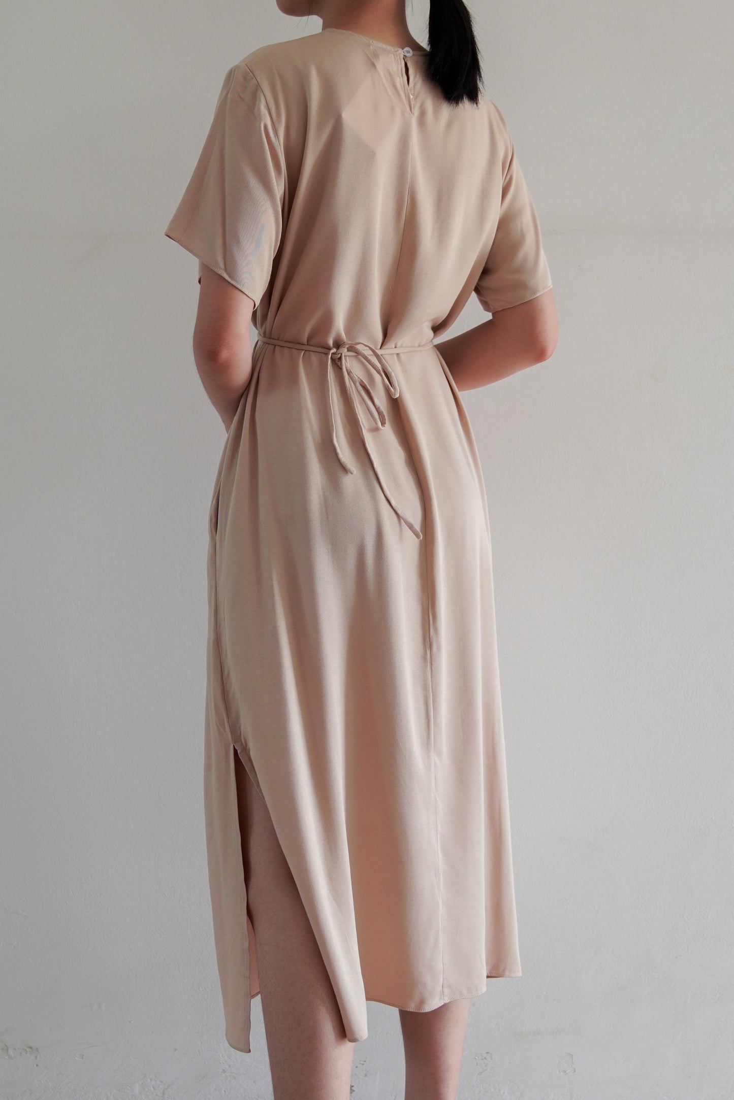 Basic Loose Dress - Cream