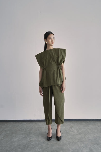 Callena Top - Moss Green