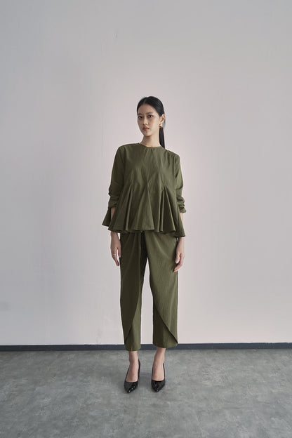 Zhira Top - Moss Green