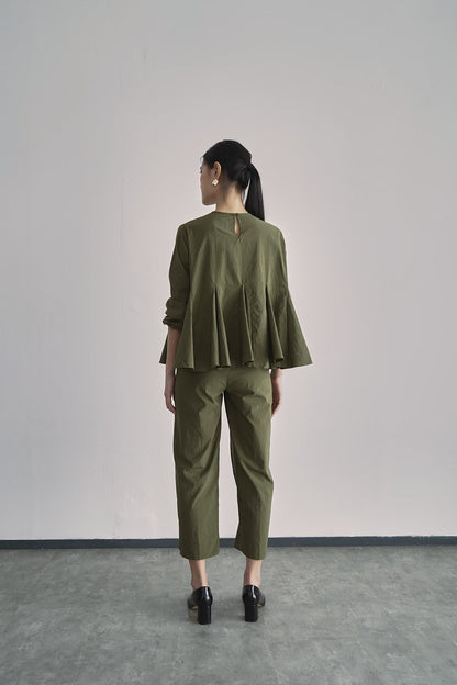 Zhira Top - Moss Green