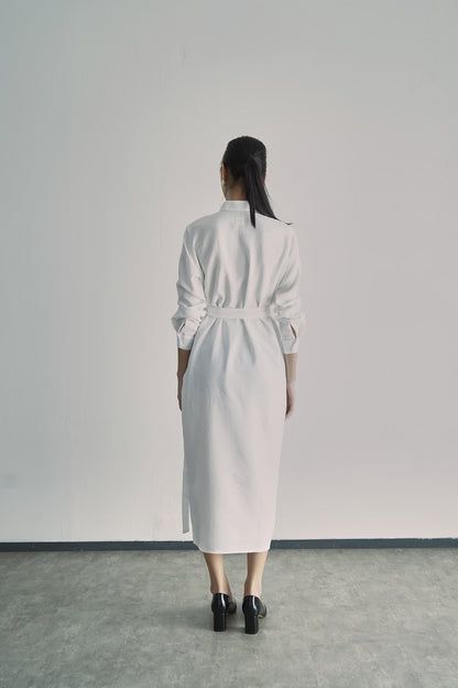 Sada Linen Dress - Broken White