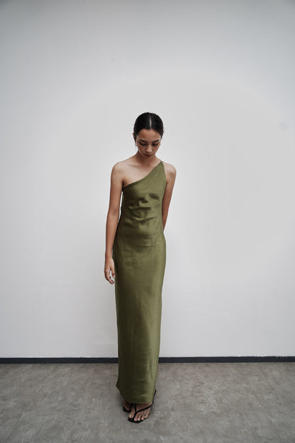 Celie Dress - Moss Green