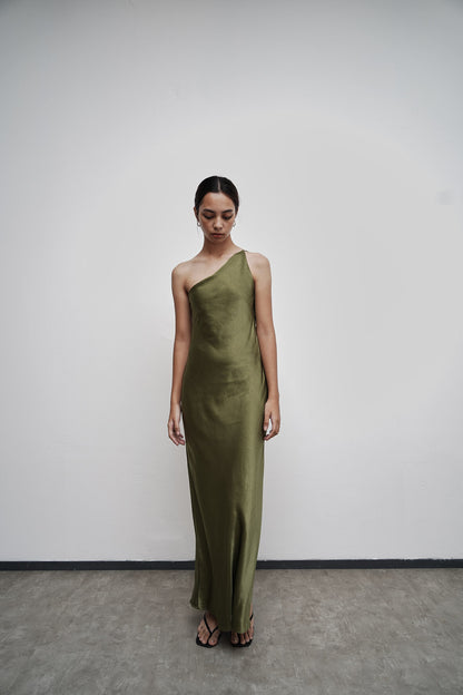 Celie Dress - Moss Green