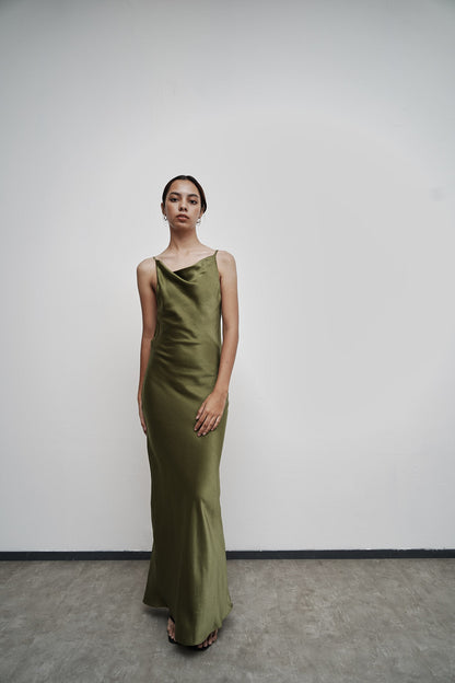 Goi Dress - Moss Green