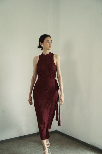 Ming Dress- Maroon