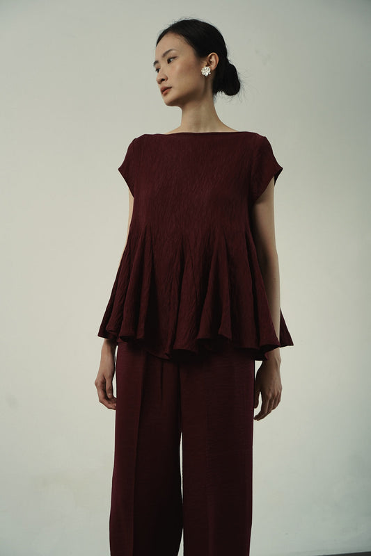 Gauri Top - Maroon