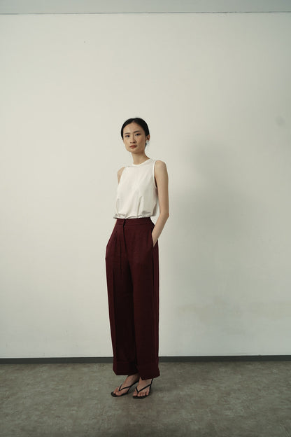 Gauri Pants - Maroon