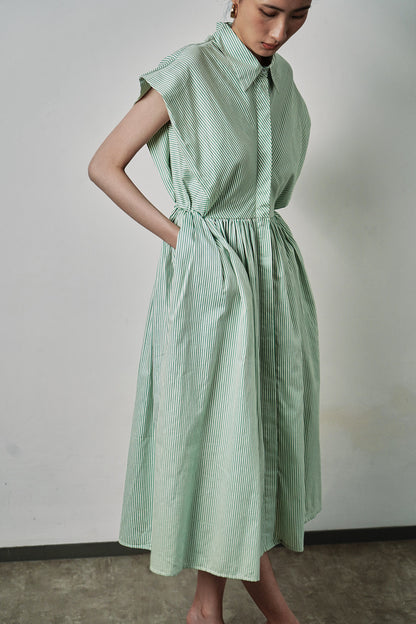 Playa Dress - Mint Stripes