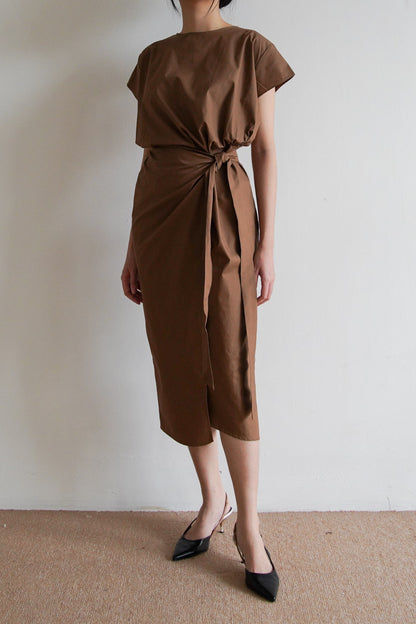 Akina Dress - Brown