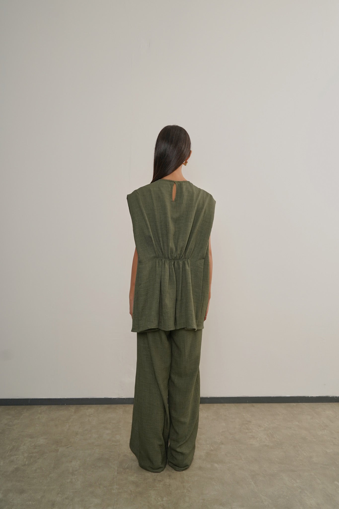 Malvi Top - Moss Green