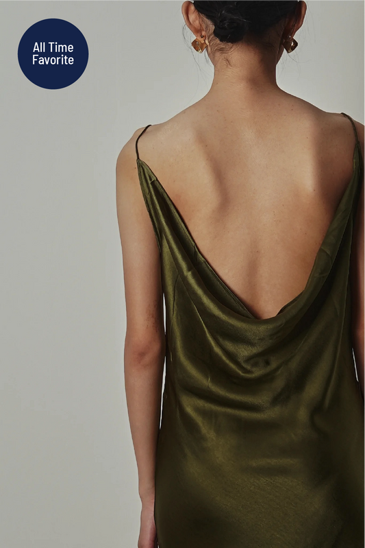 Esme Dress - Moss Green