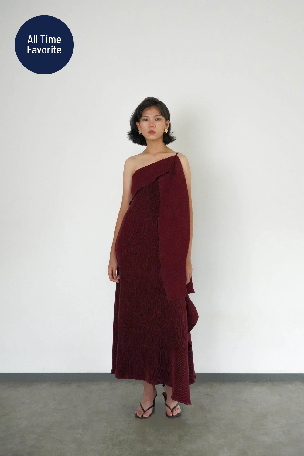 Gema Dress - Maroon