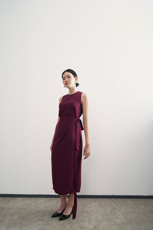 Babba Dress - Maroon