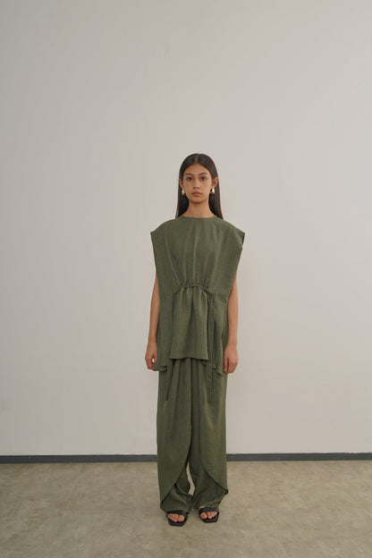 Malvi Top - Moss Green