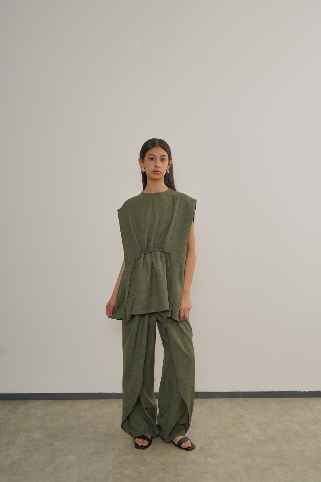 Malvi Top - Moss Green