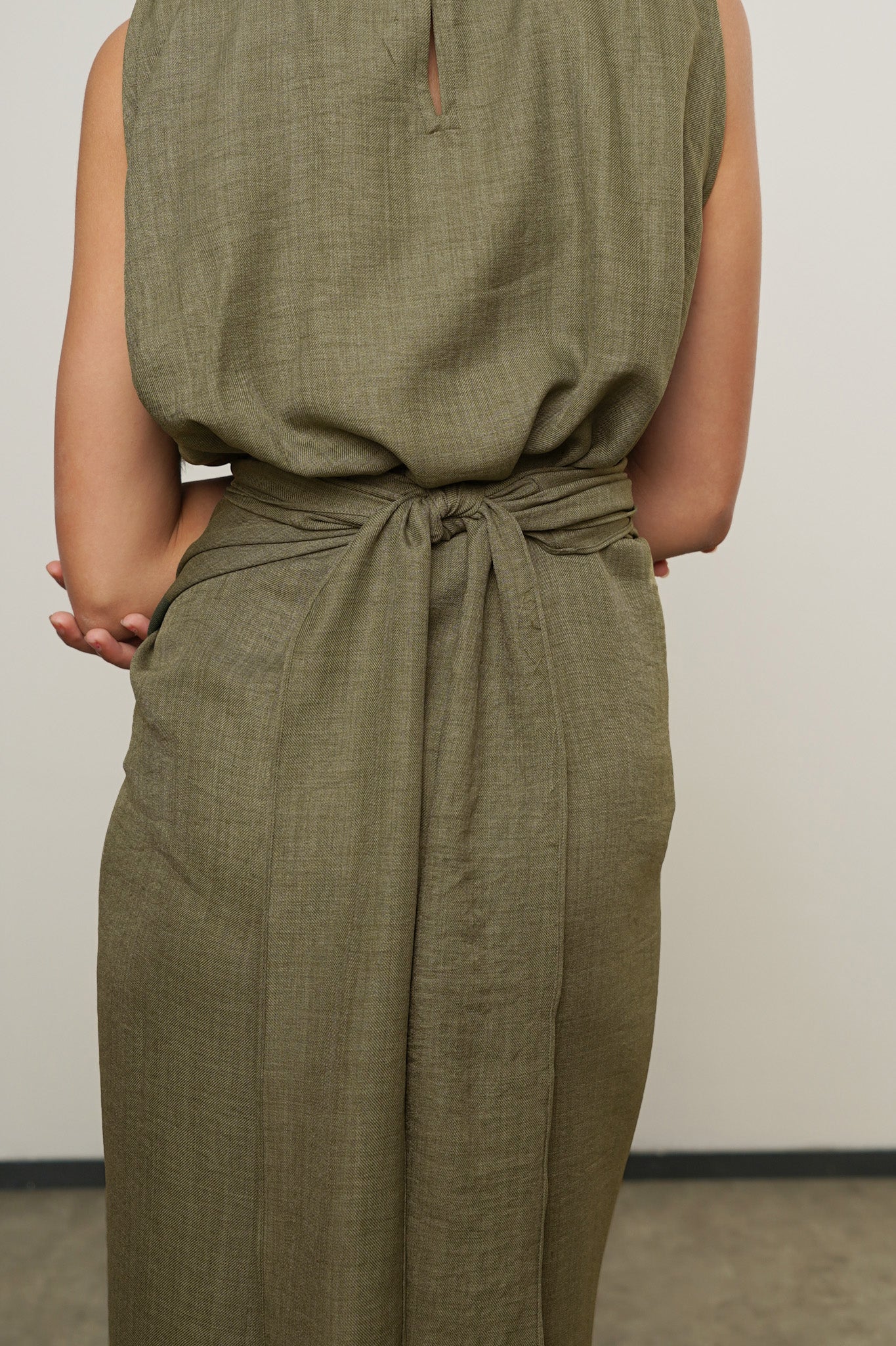 Eleya Dress - Moss Green