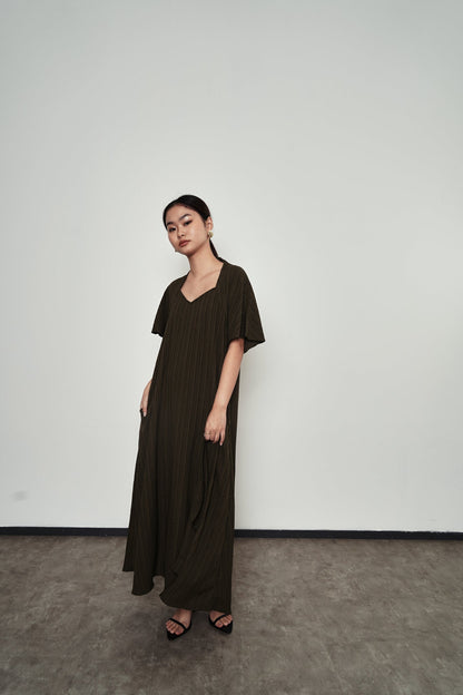 Nora Dress - Dark Green