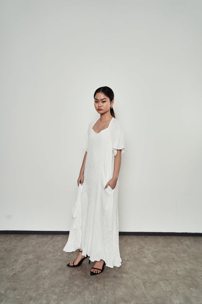 Nora Dress - Broken White