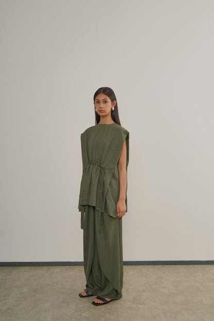 Malvi Top - Moss Green