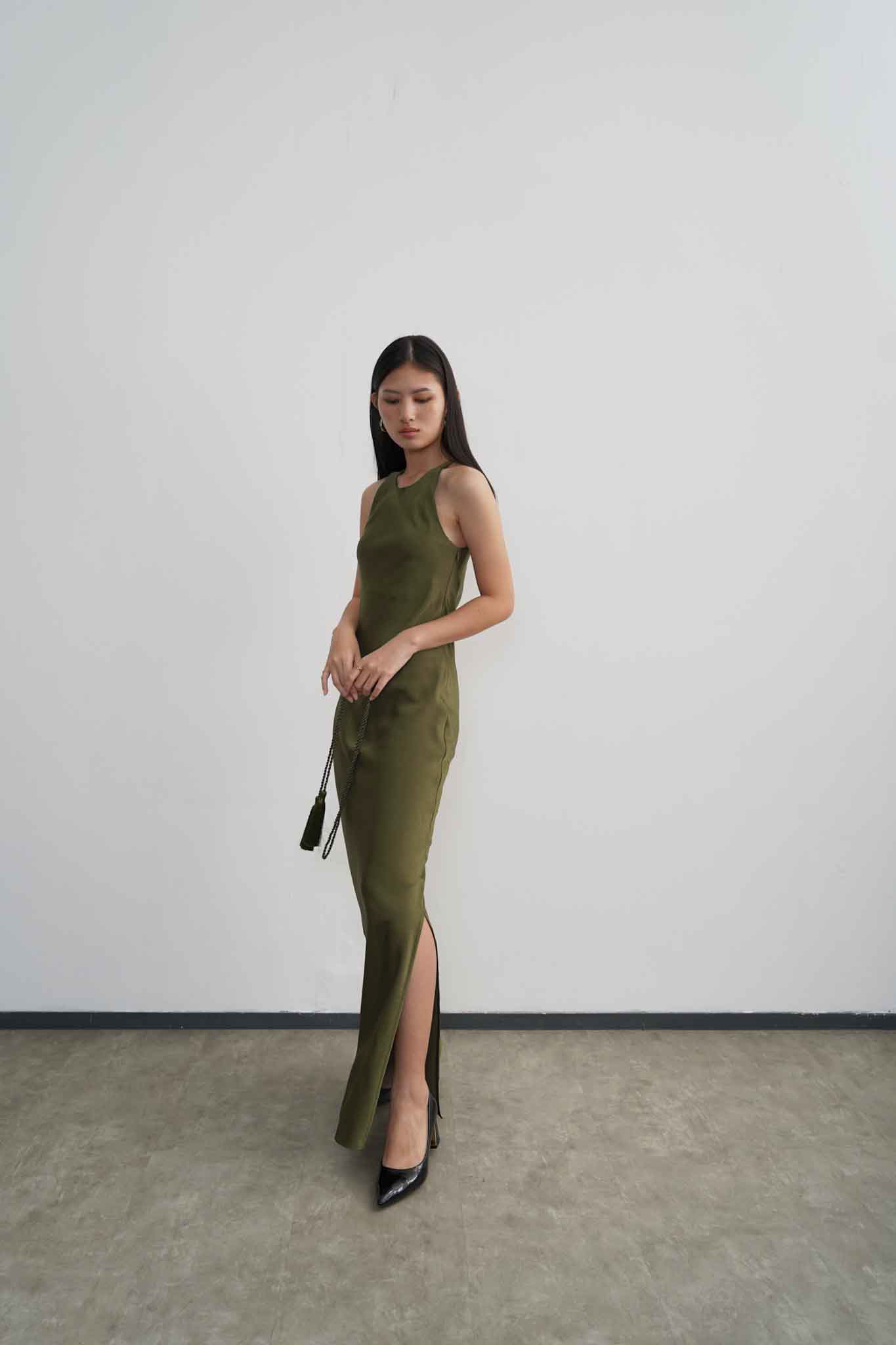 Gian Dress - Moss Green