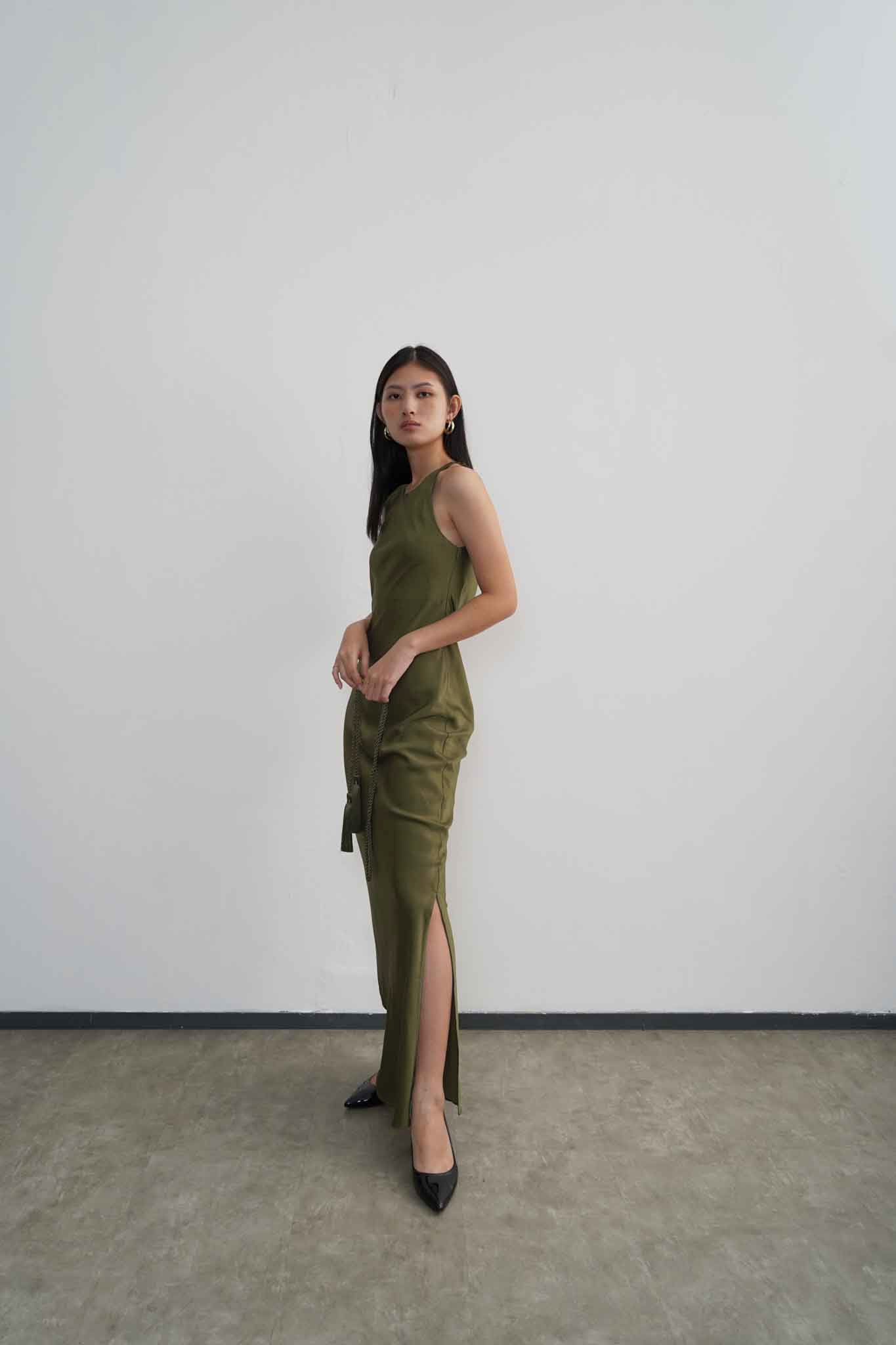 Gian Dress - Moss Green