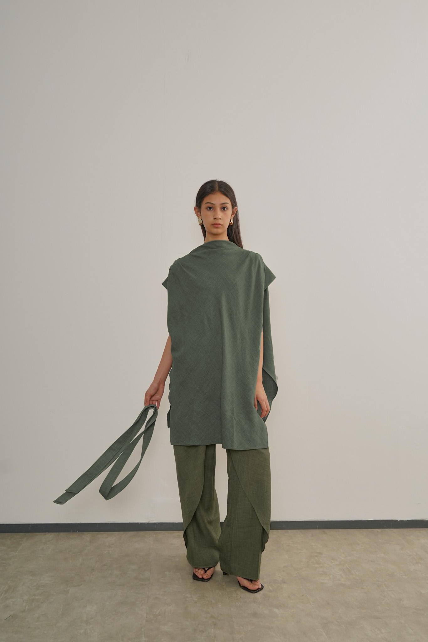 Oza Top - Moss Green