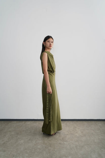 Neva Dress - Moss Green